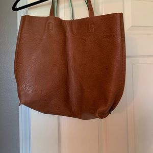 Target reversible bag. with a zipper pouch